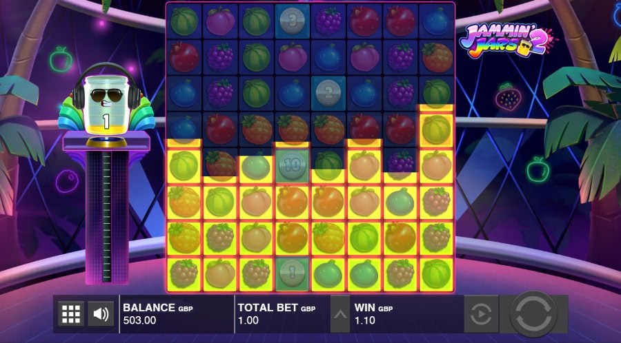 Jammin Jars 2 speltavla