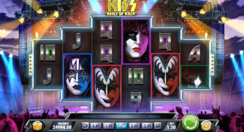 Kiss reels of rock slot
