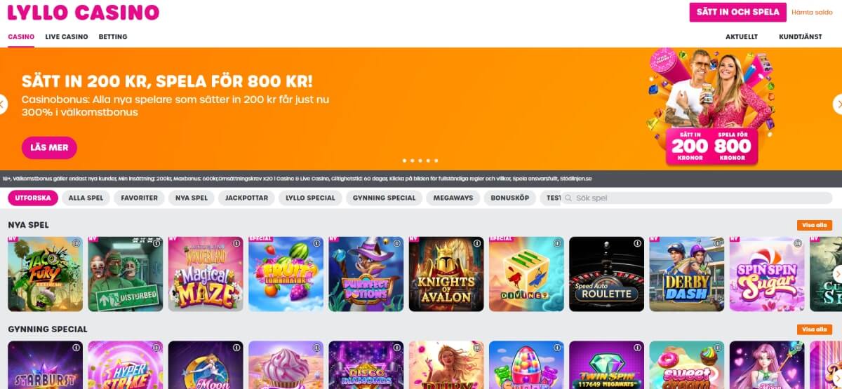 Lyllo Casino Gynning Special